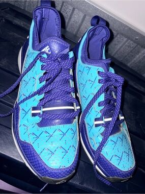 Adidas Damian Lillard Basketball Shoes Blue Purple Men’s US 9.5